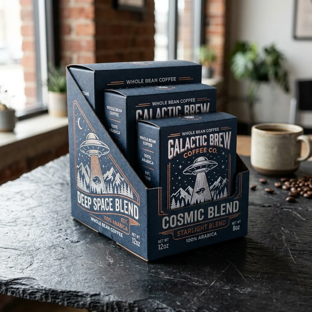 Paquetes de cajas de café apilables OVNI