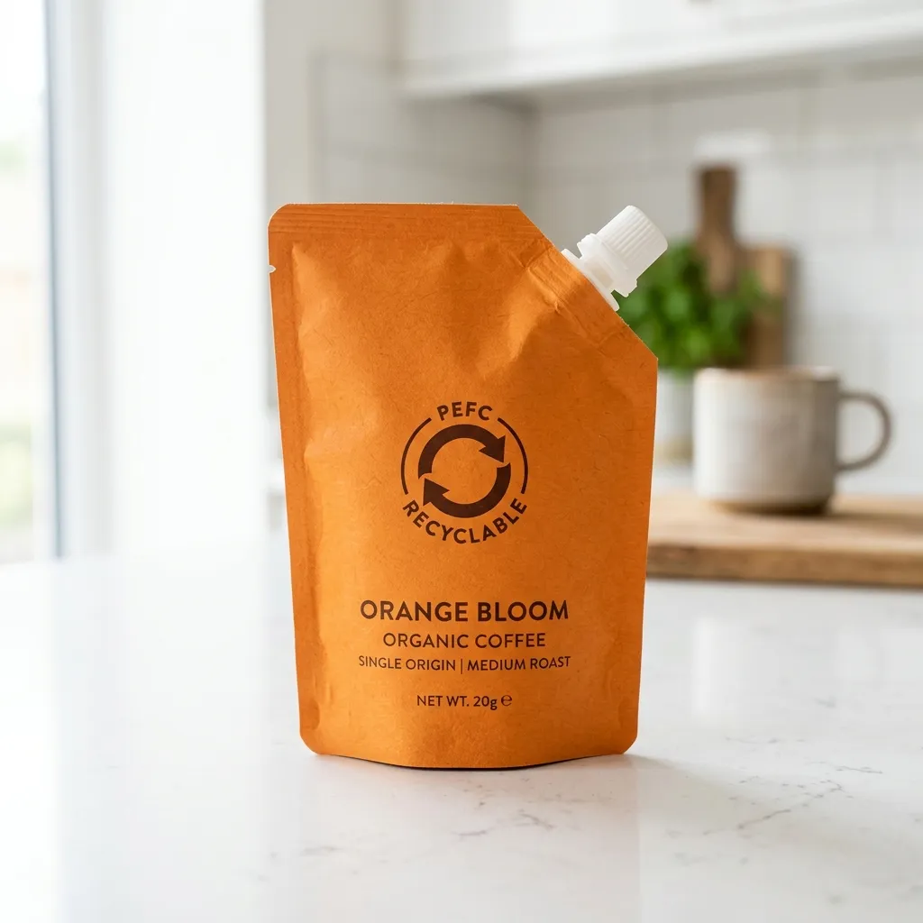 bolsitas de pico de café reciclables