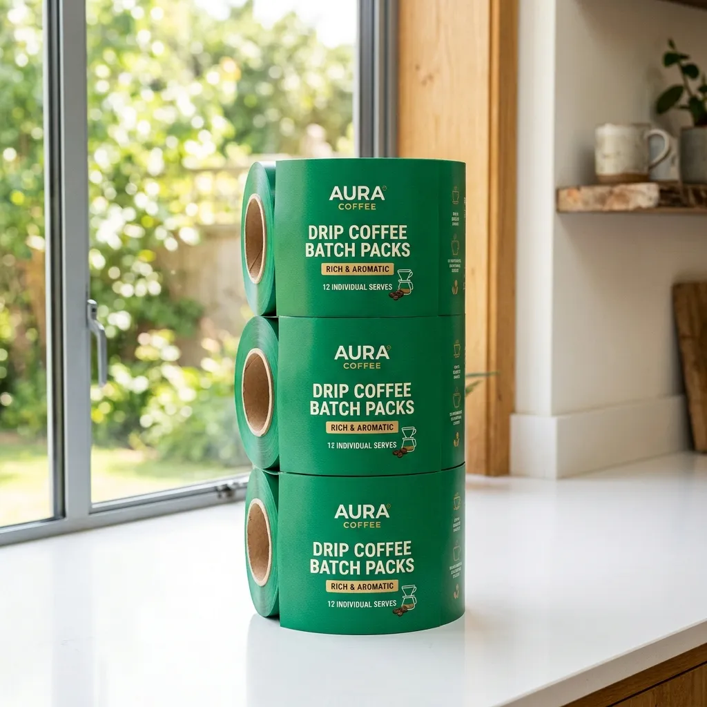 paquetes de envases de película para café