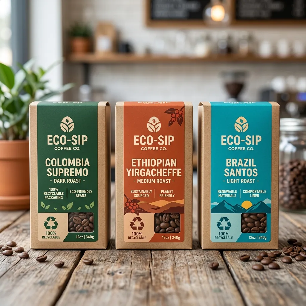 cajas de café eco-reciclables