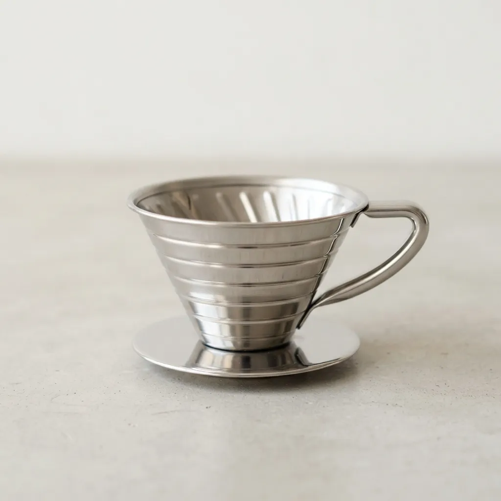 Silver_V60_coffee_filter_cup