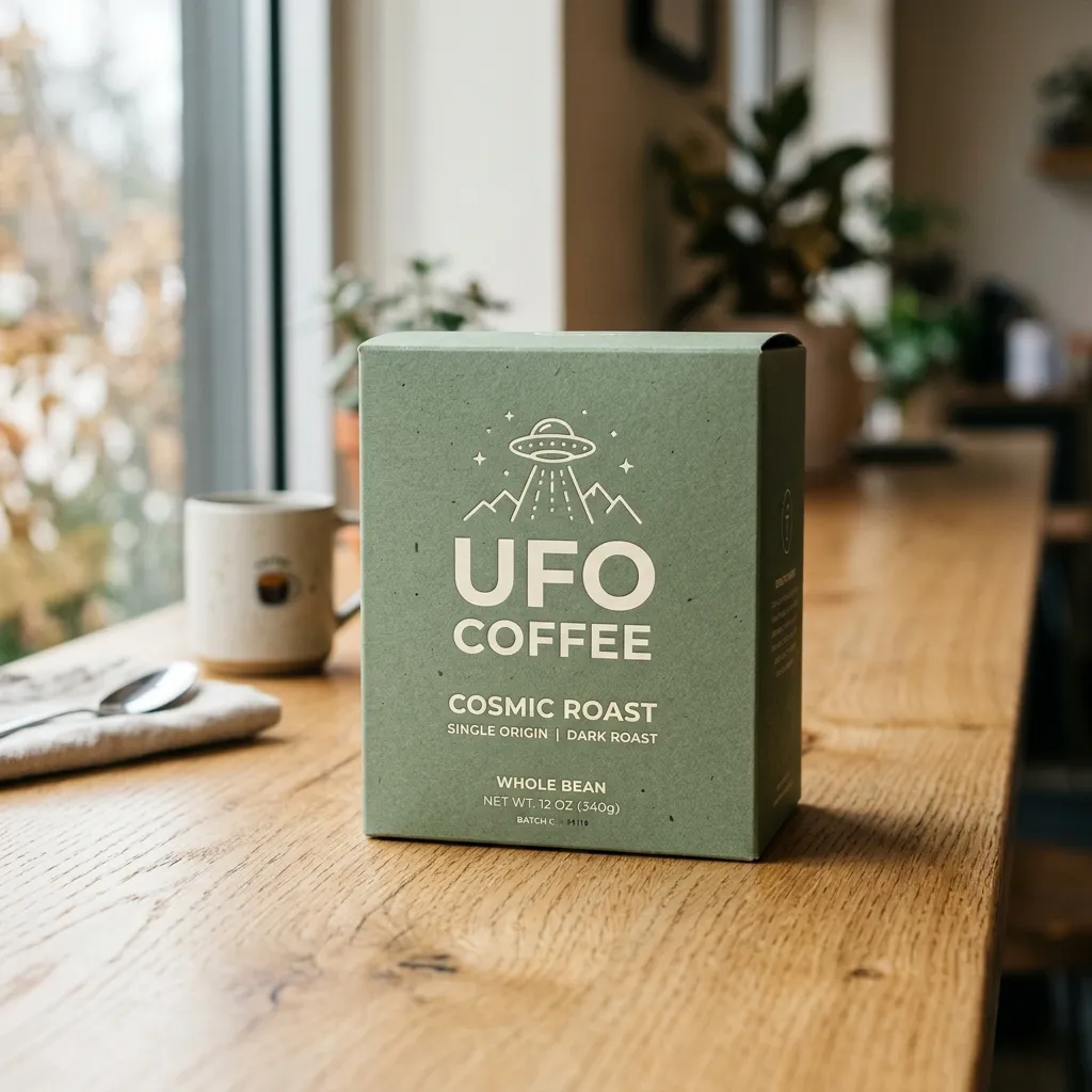 Envase de caja de café OVNI
