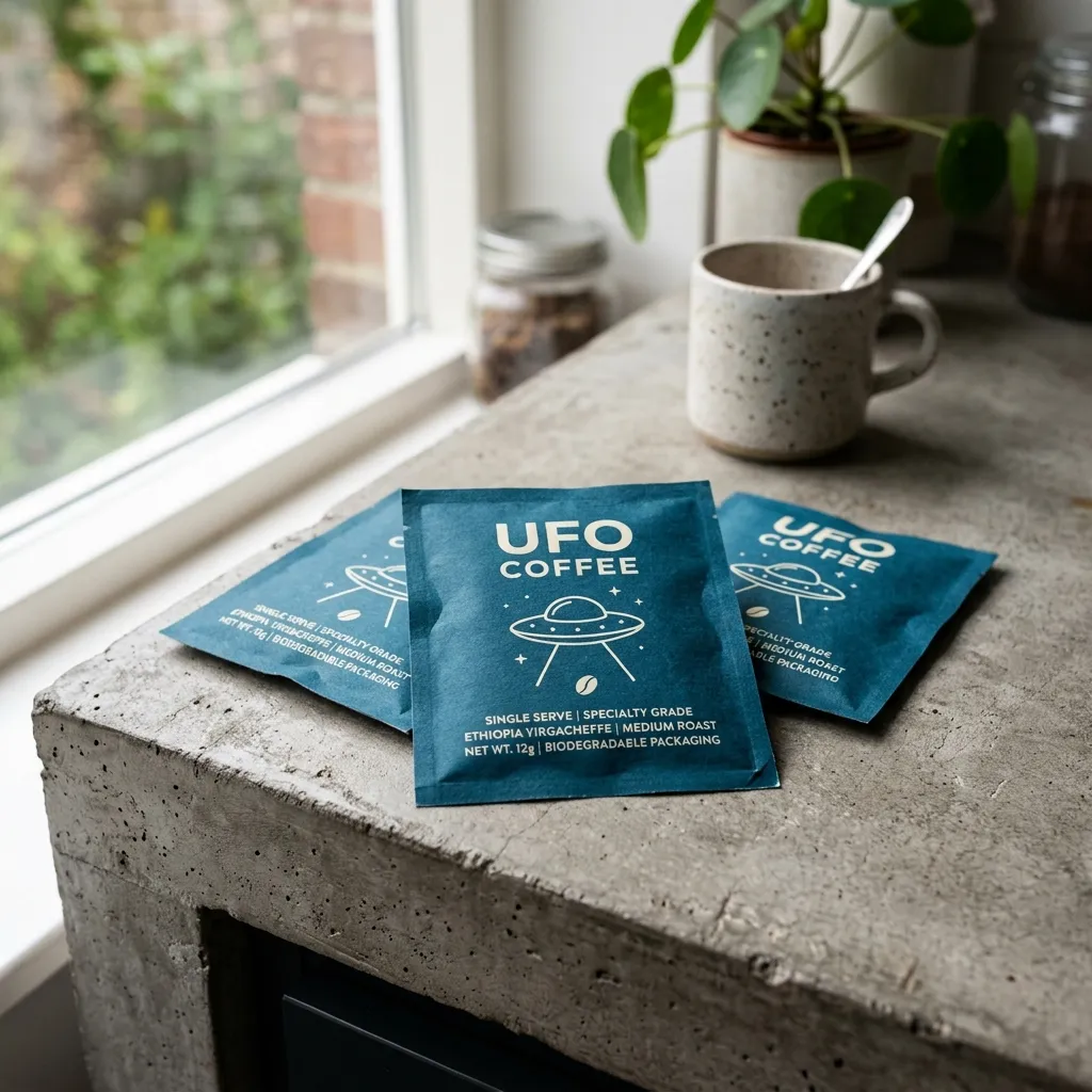 UFO_coffee_sachet_on_countertop