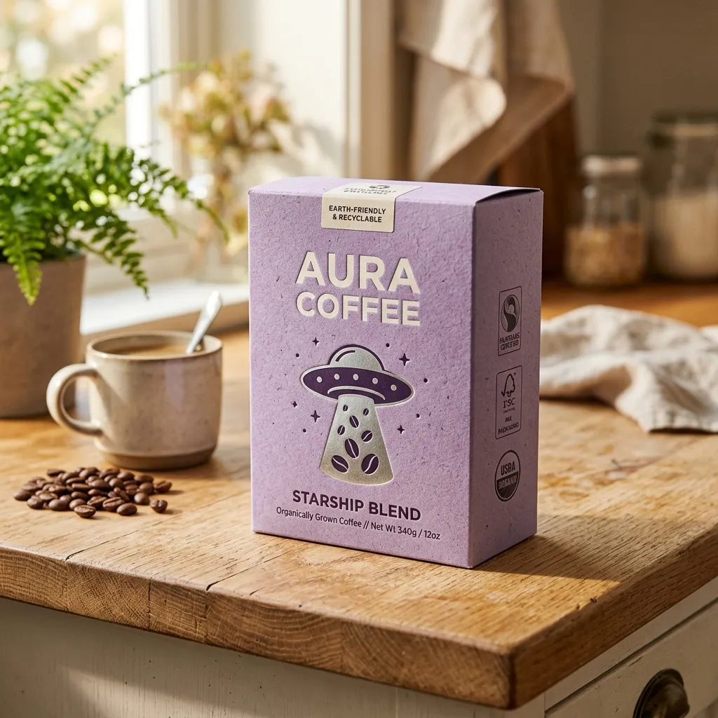 Caja de café OVNI-OVNI de calidad premium sostenible