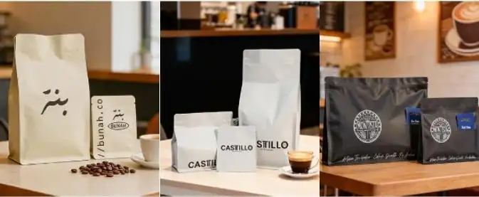 Bolsas de café personalizadas con logo