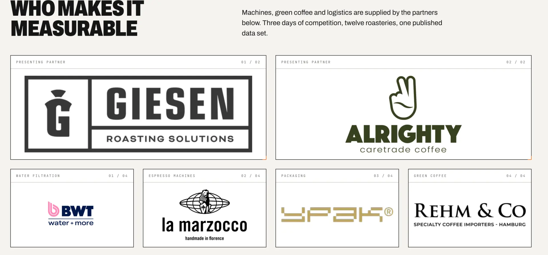 Patrocinador de envases de café
