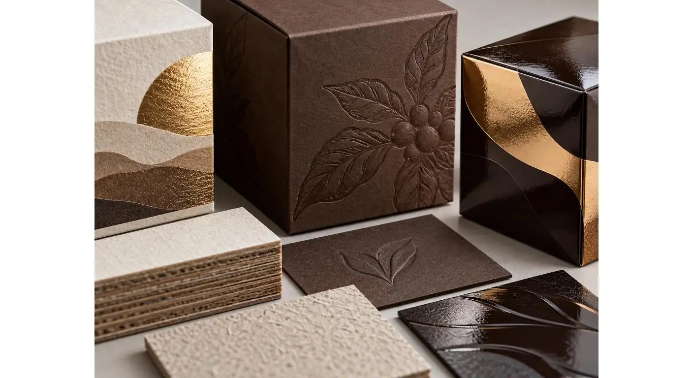 Cajas de café impresas