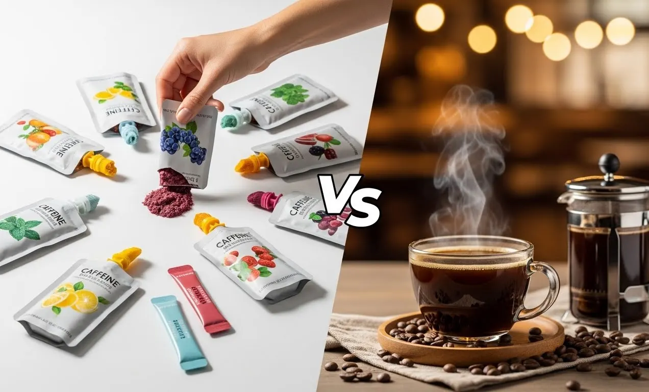 Bolsitas de cafeína vs café: ¿Cuál es mejor?