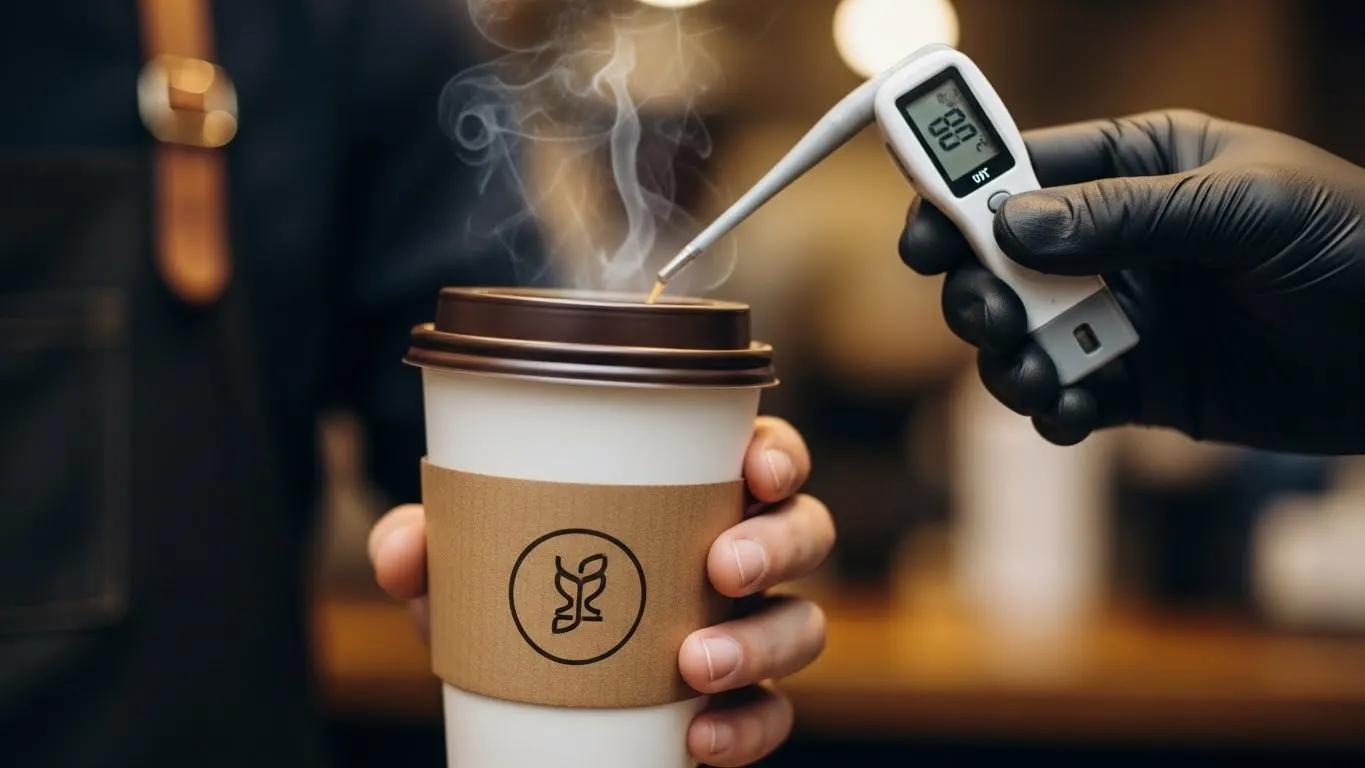 Temperatura ideal para servir café en tazas para llevar en el Reino Unido