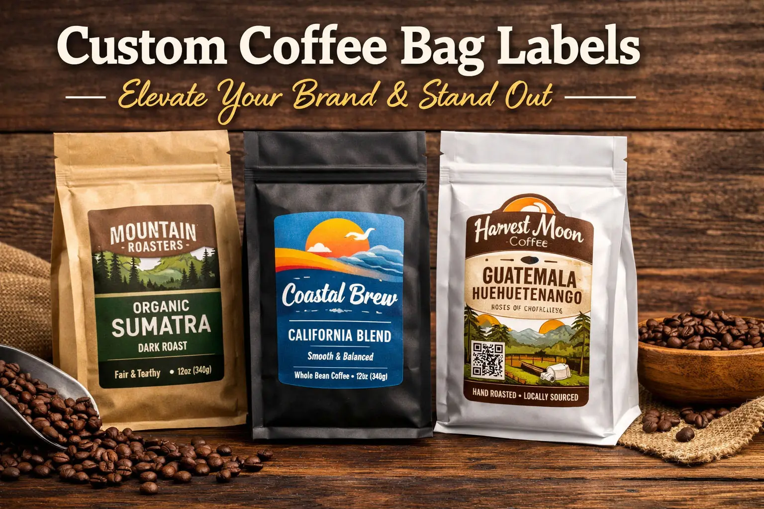 Por qué las etiquetas personalizadas de bolsas de café son importantes para tu marca y ventas