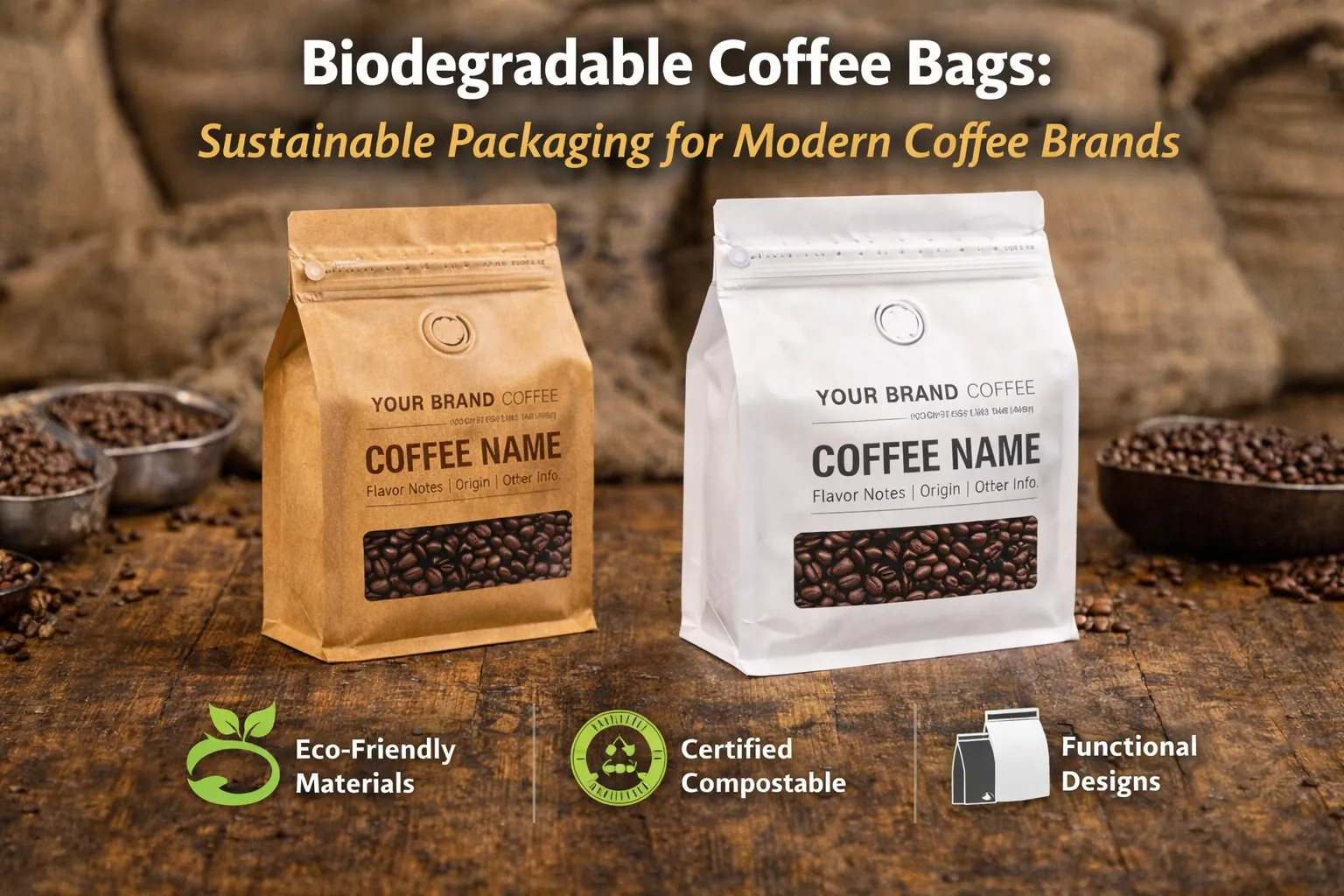 ¿Qué son las bolsas de café biodegradables?