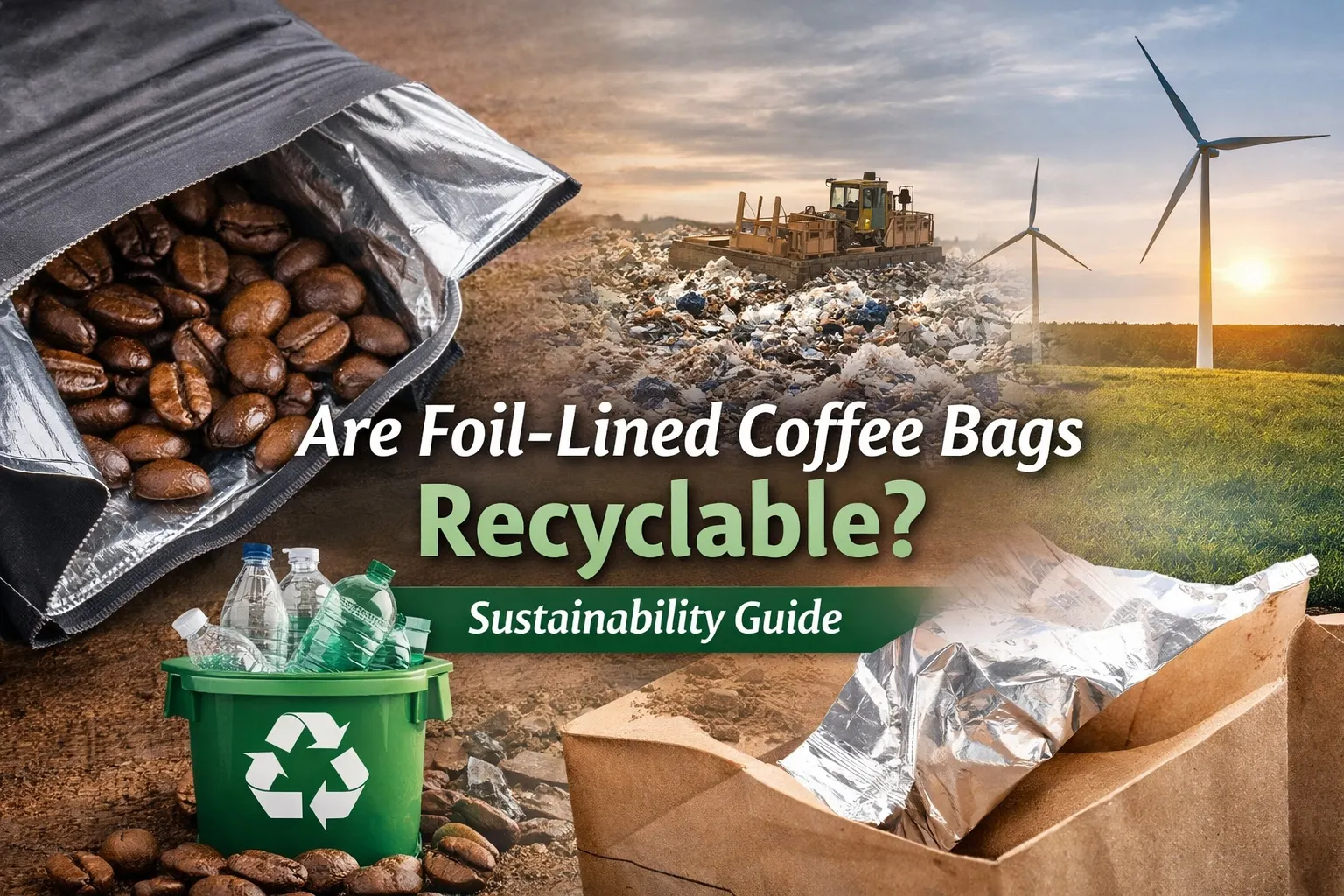 ¿Son reciclables las bolsas de café forradas con papel de aluminio??