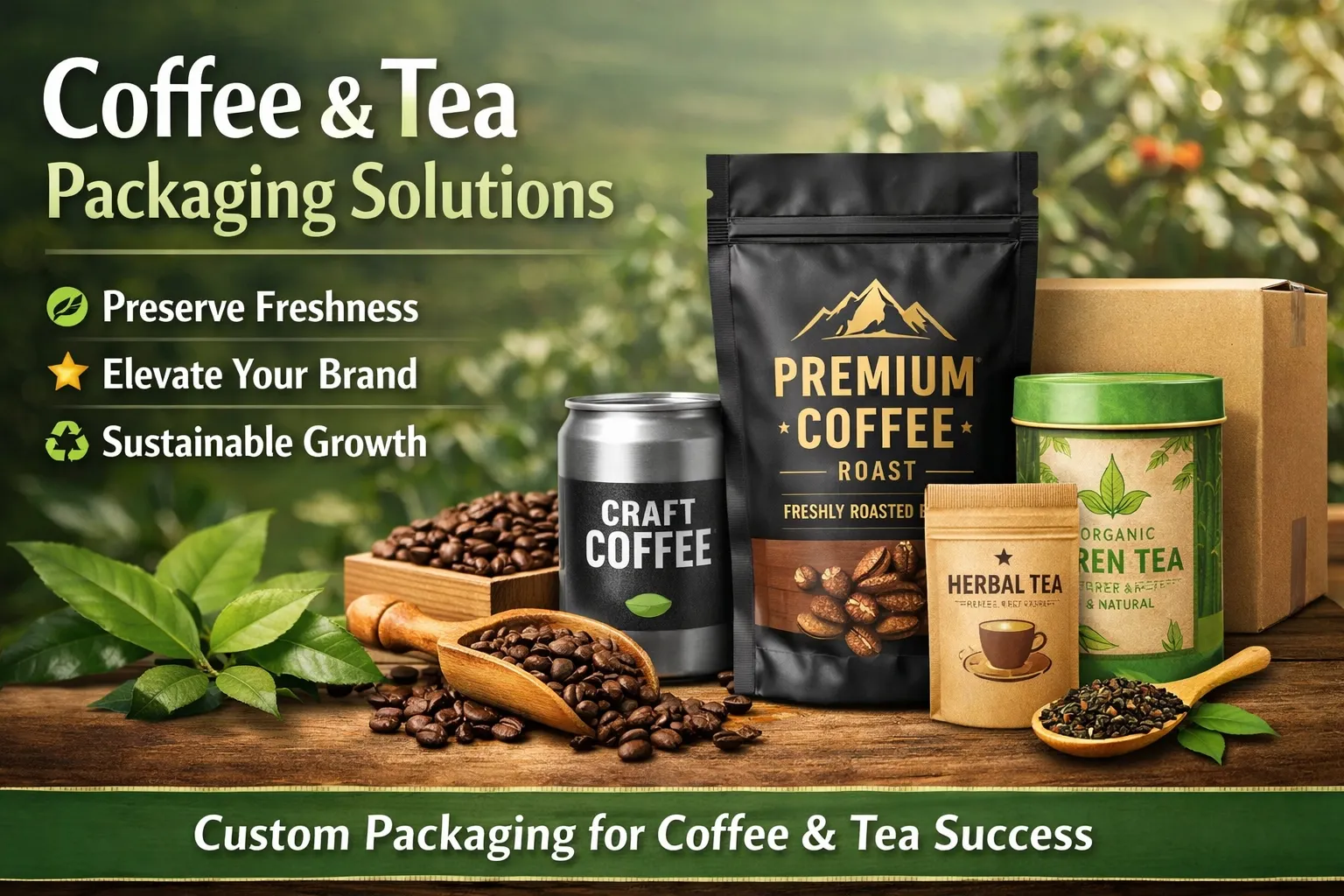 Soluciones premium de envasado para café y té