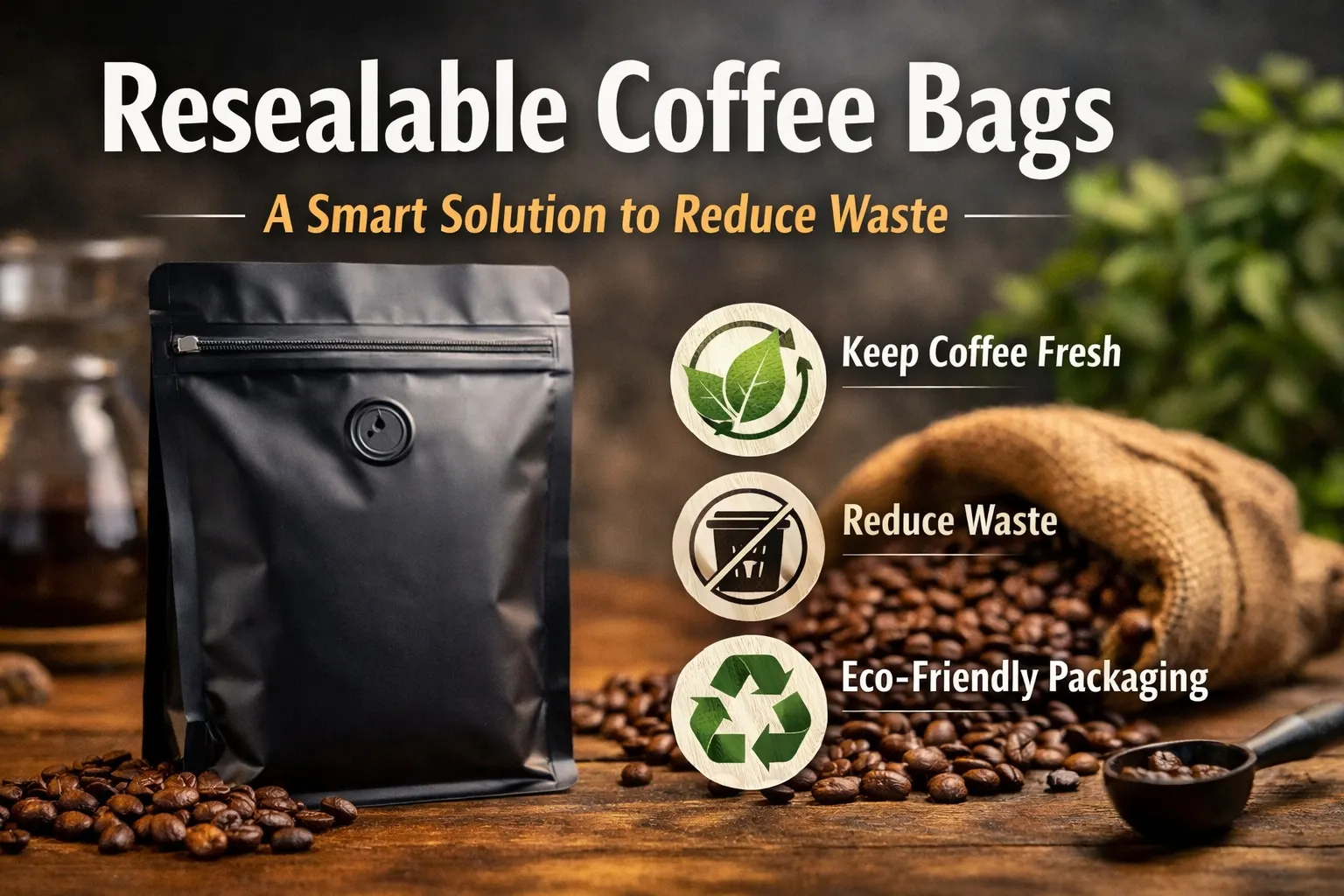 Bolsas de café resellables: Una solución inteligente para reducir los residuos