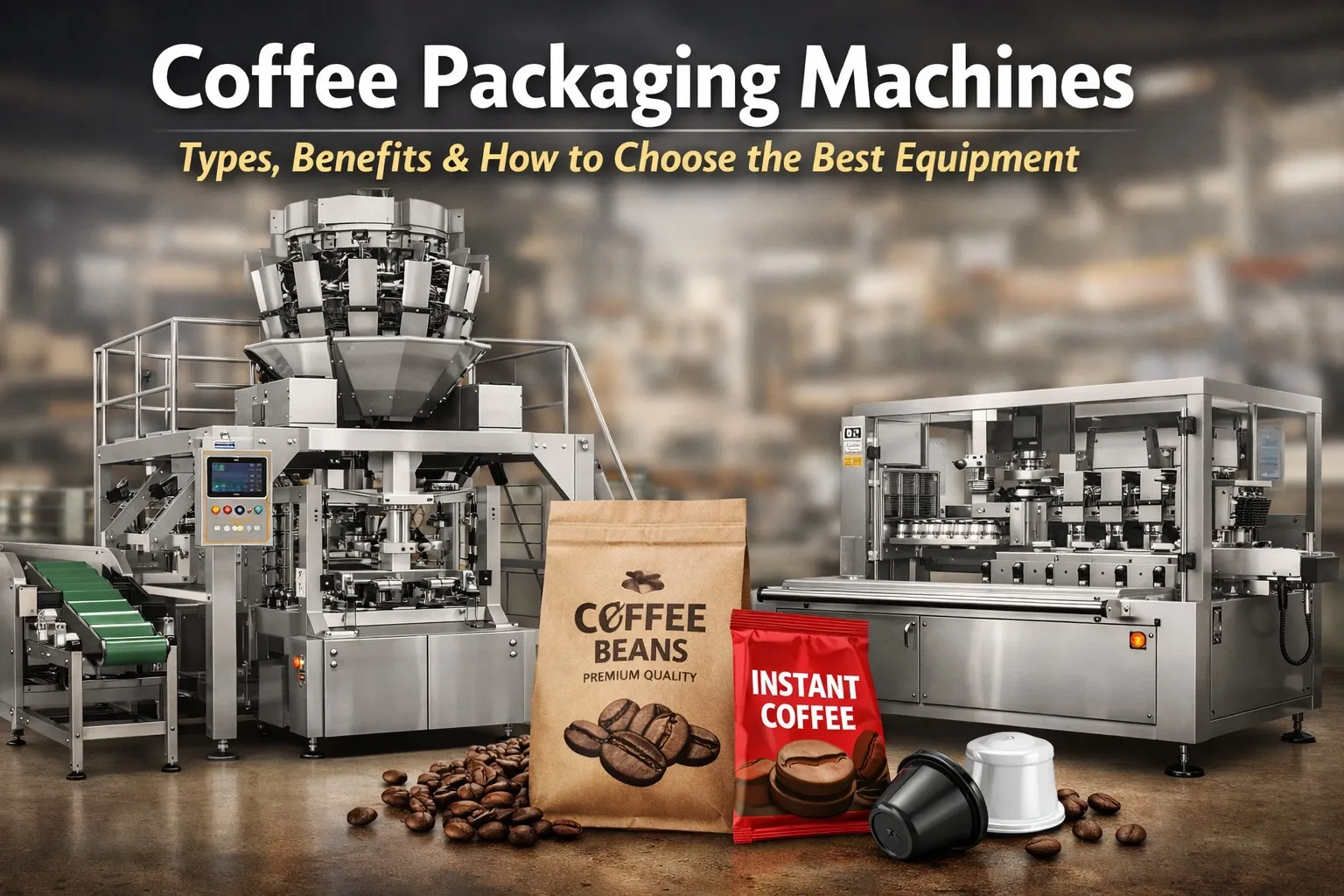 Pequeña máquina de envasado de café