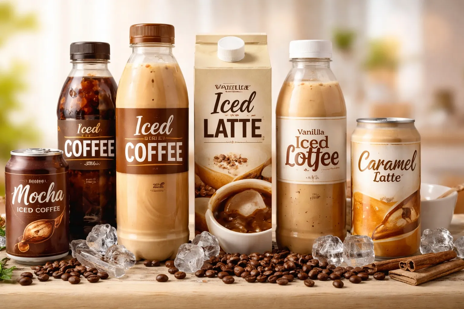 Café helado envasado: Café frío listo para beber y cómodo para el estilo de vida moderno