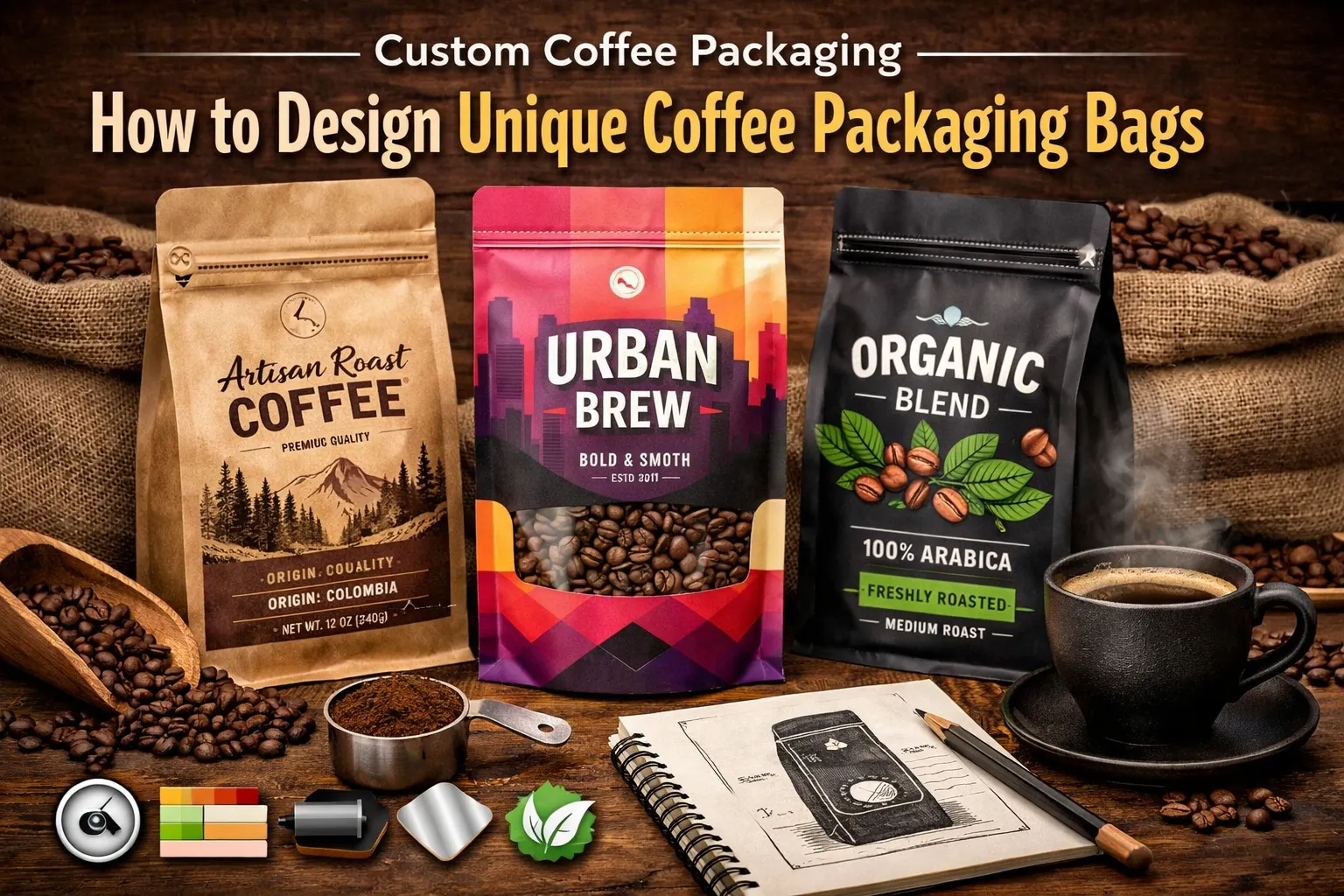 Cómo diseñar envases de café únicos