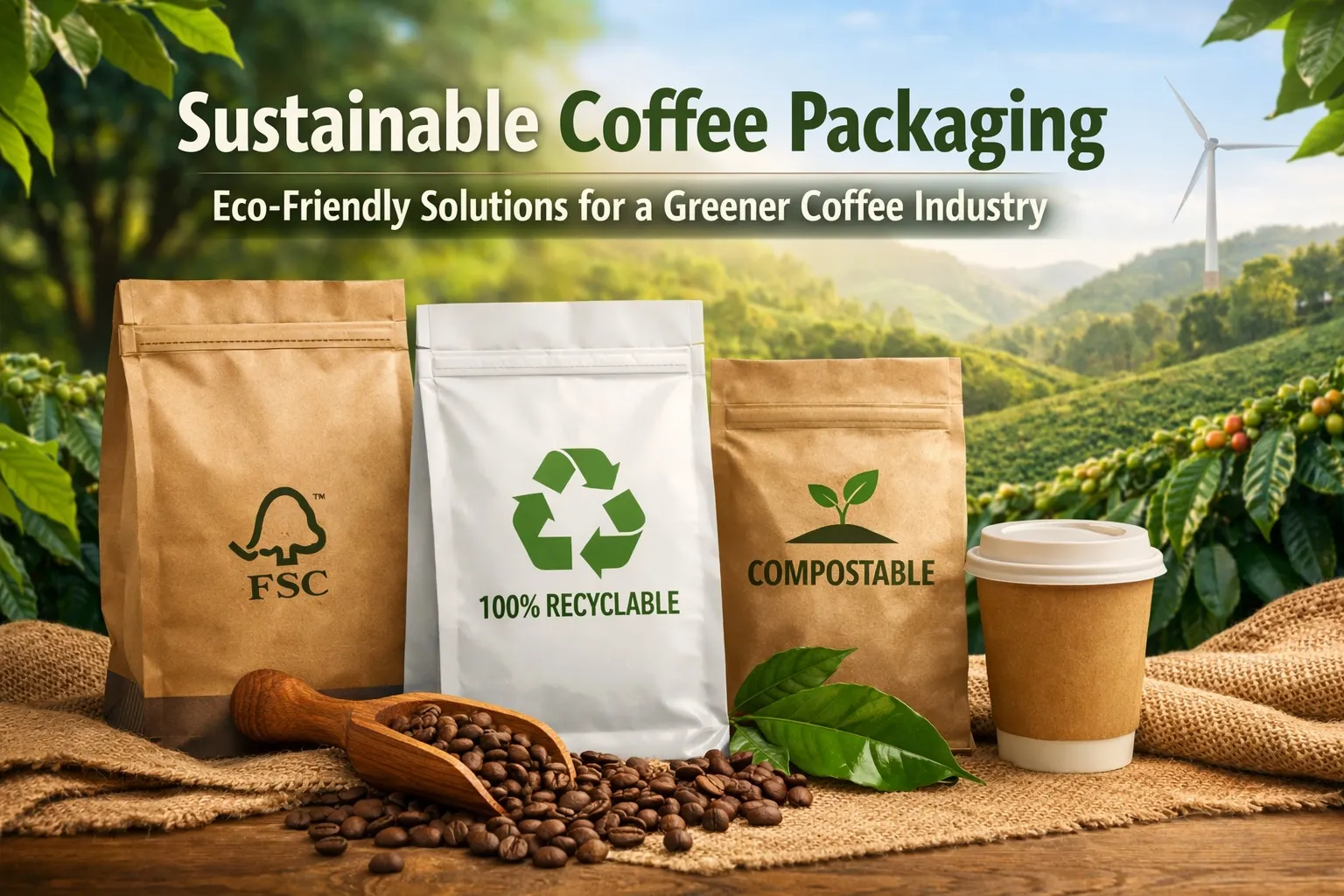 Suscripción de café con envases biodegradables