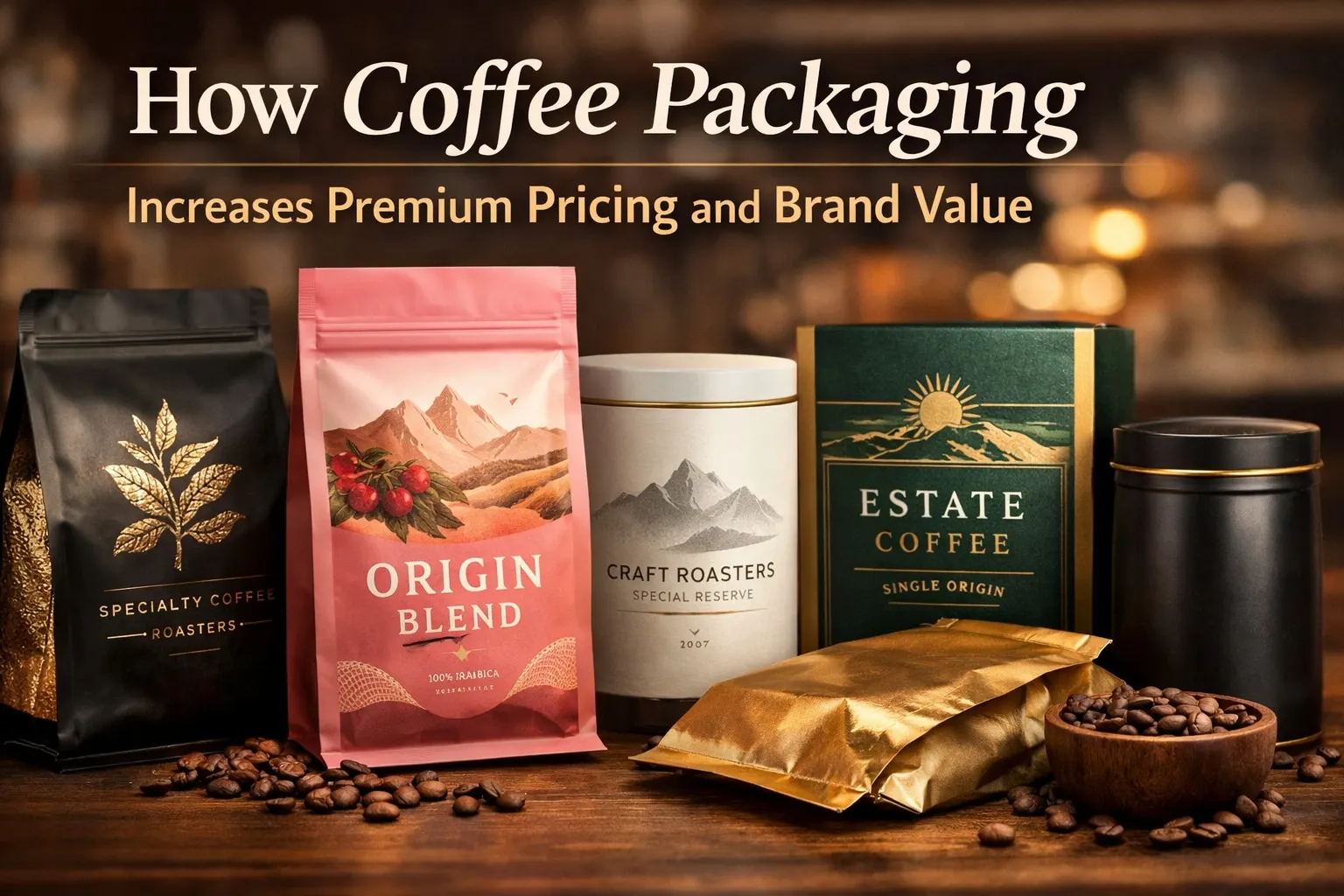 Cómo la empresa de envasado de café aumenta los precios premium y el valor de la marca