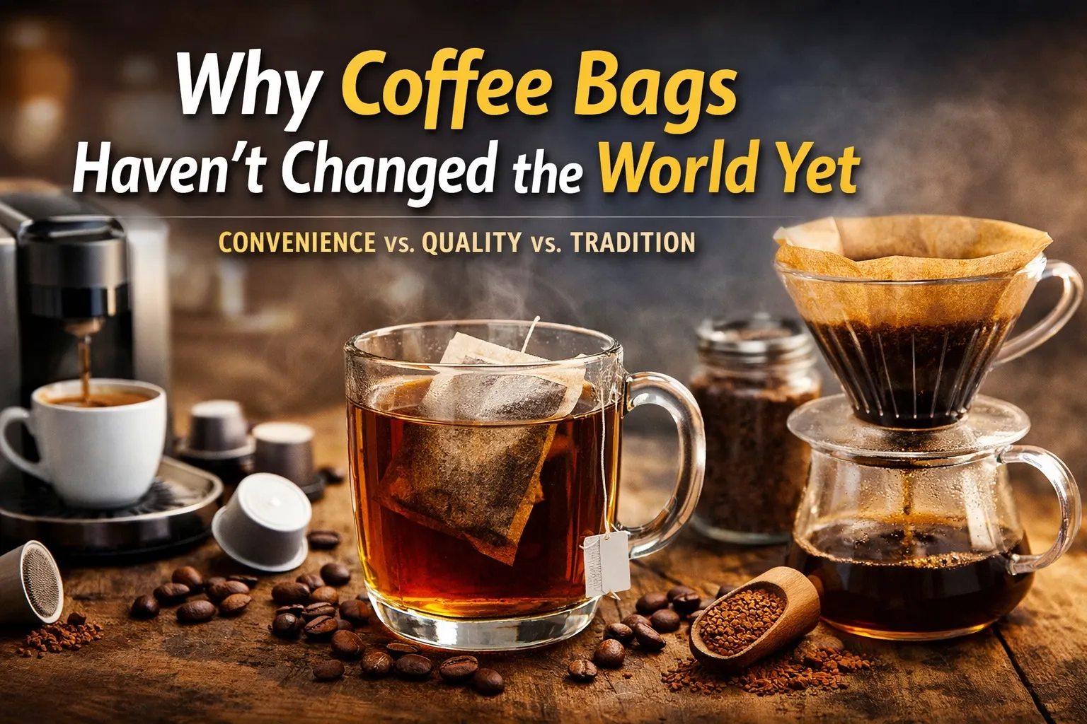 Por qué las bolsas de café aún no han cambiado el mundo