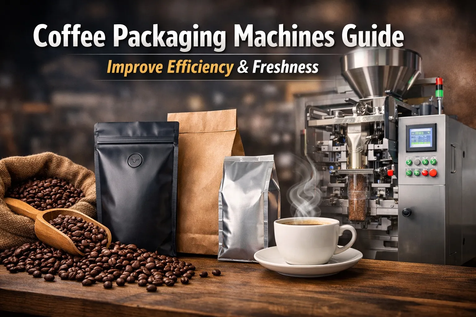 ¿Qué tipos de equipos de envasado de café hay?