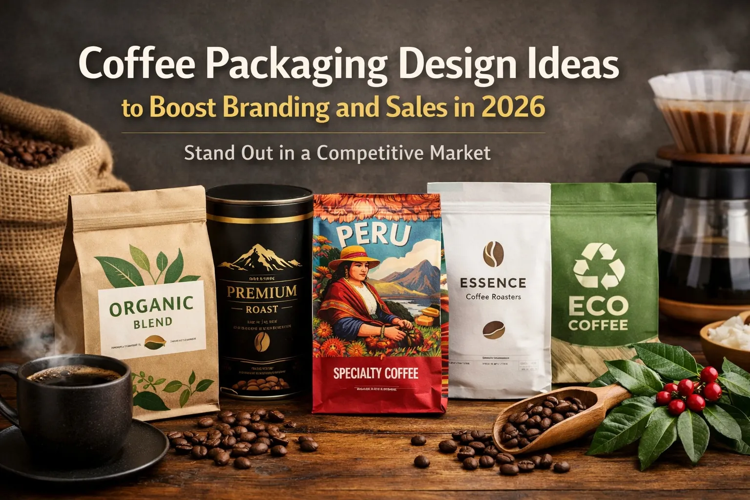 Por qué importa el diseño de las bolsas de café para envasar