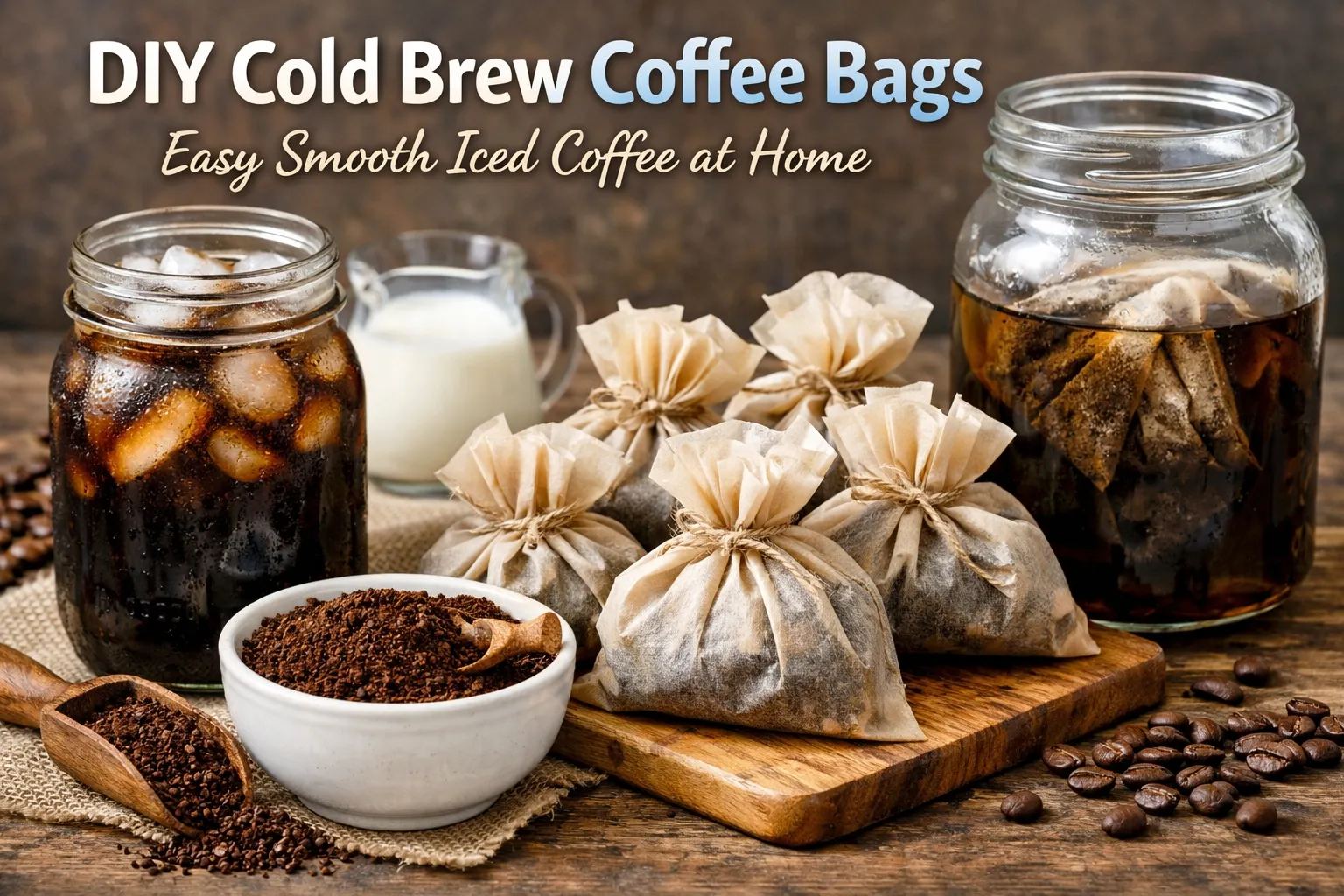 Bolsas de café en frío caseras